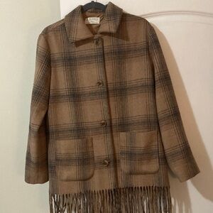Z Supply Women's Tan Plaid Jacket